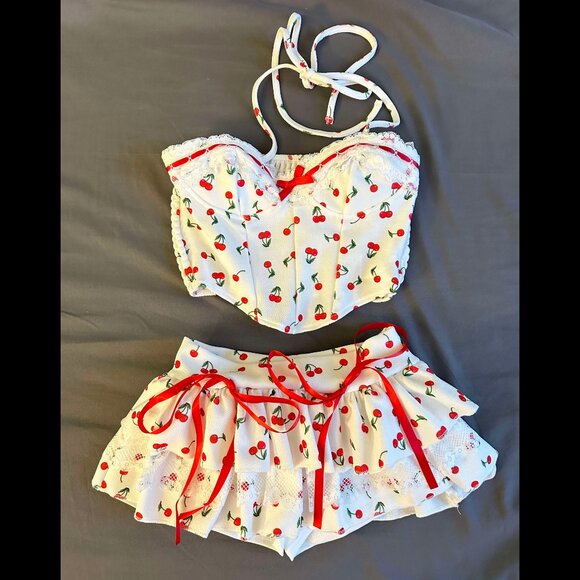 Cherry Top and Skort Set - Picture 1 of 5